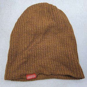 Seager Western Brand Brown Beanie Made In The USA Outdoors Winter Warm Casual